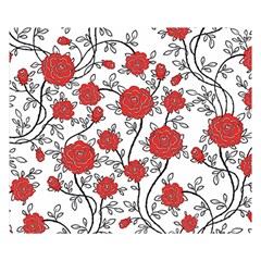 Texture Roses Flowers Double Sided Flano Blanket (small)  by BangZart