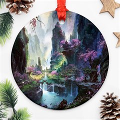 Fantastic World Fantasy Painting Ornament (round) by BangZart