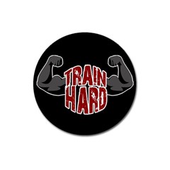 Train Hard Magnet 3  (round) by Valentinaart