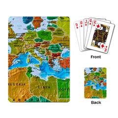 World Map Playing Card by BangZart