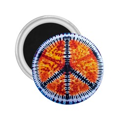 Tie Dye Peace Sign 2 25  Magnets by BangZart