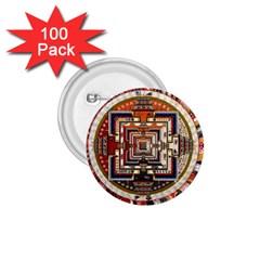 Colorful Mandala 1 75  Buttons (100 Pack) 