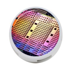 Optics Electronics Machine Technology Circuit Electronic Computer Technics Detail Psychedelic Abstra 4-port Usb Hub (two Sides)  by BangZart