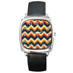 The Amazing Pattern Library Square Metal Watch