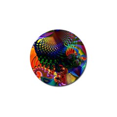 Colored Fractal Golf Ball Marker (4 Pack)