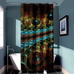 Fractal Snake Skin Shower Curtain 36  X 72  (stall) 