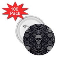 Dark Horror Skulls Pattern 1 75  Buttons (100 Pack) 