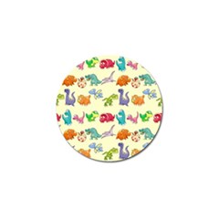 Group Of Funny Dinosaurs Graphic Golf Ball Marker (4 Pack)