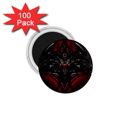 Black Dragon Grunge 1 75  Magnets (100 Pack)  by BangZart