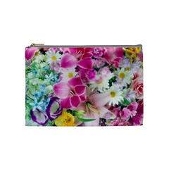 Colorful Flowers Patterns Cosmetic Bag (medium)  by BangZart