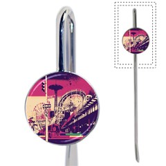 Pink City Retro Vintage Futurism Art Book Mark by BangZart