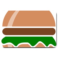 Hamburger Fast Food A Sandwich Large Doormat  by Nexatart