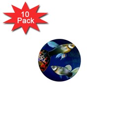 Marine Fishes 1  Mini Magnet (10 Pack) 