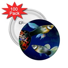 Marine Fishes 2 25  Buttons (100 Pack)  by BangZart