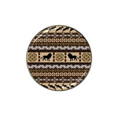 Lion African Vector Pattern Hat Clip Ball Marker (10 Pack) by BangZart