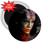 Digital Fantasy Girl Art 3  Magnets (10 pack)  Front