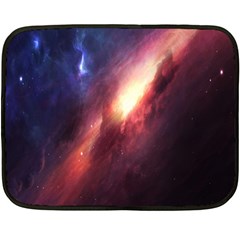 Digital Space Universe Double Sided Fleece Blanket (mini)  by BangZart