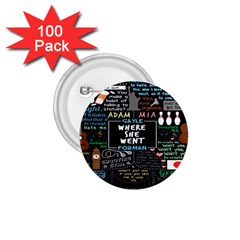 Book Quote Collage 1 75  Buttons (100 Pack)  by BangZart