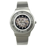 Lion Robot Stainless Steel Watch Front