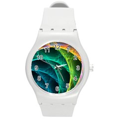 Aura Waves Round Plastic Sport Watch (m)