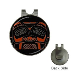 Traditional Northwest Coast Native Art Hat Clips With Golf Markers