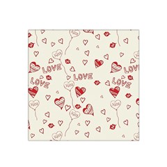 Pattern Hearts Kiss Love Lips Art Vector Satin Bandana Scarf by BangZart