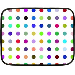 Circle Pattern Double Sided Fleece Blanket (mini)  by BangZart