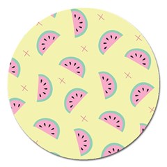 Watermelon Wallpapers  Creative Illustration And Patterns Magnet 5  (round) by BangZart