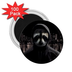 Gangsta Raccoon  2 25  Magnets (100 Pack)  by Valentinaart