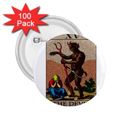 The Devil - Tarot 2 25  Buttons (100 Pack)  by Valentinaart