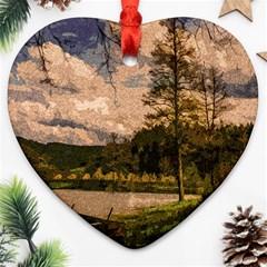 Landscape Ornament (heart) by Valentinaart