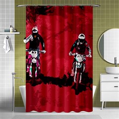 Motorsport  Shower Curtain 48  X 72  (small)  by Valentinaart