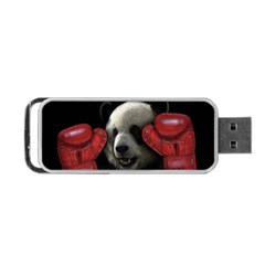 Boxing Panda  Portable Usb Flash (two Sides) by Valentinaart