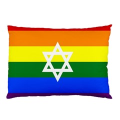 Gay Pride Israel Flag Pillow Case (two Sides) by Valentinaart