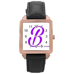 Belicious World  b  Coral Rose Gold Leather Watch  by beliciousworld