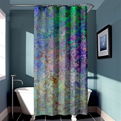 Colorful Pattern Blue And Purple Colormix Shower Curtain 36  X 72  (stall) 