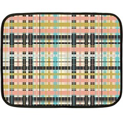 Plaid Pattern Double Sided Fleece Blanket (mini)  by linceazul