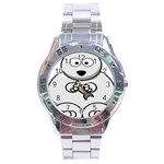 Bear Polar Bear Arctic Fish Mammal Stainless Steel Analogue Watch Front