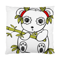 Panda China Chinese Furry Standard Cushion Case (one Side)