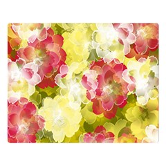 Flower Power Double Sided Flano Blanket (large) 