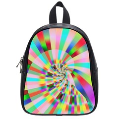 Irritation Funny Crazy Stripes Spiral School Bag (small)