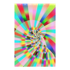 Irritation Funny Crazy Stripes Spiral Shower Curtain 48  X 72  (small) 