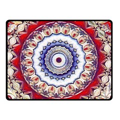 Romantic Dreams Mandala Double Sided Fleece Blanket (small)  by designworld65