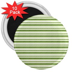 Spring Stripes 3  Magnets (10 Pack) 