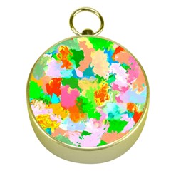 Colorful Summer Splash Gold Compasses