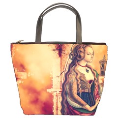 Fantasy Art Painting Magic Woman  Bucket Bags by paulaoliveiradesign