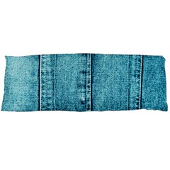 Denim Jeans Fabric Texture Body Pillow Case (dakimakura) by paulaoliveiradesign