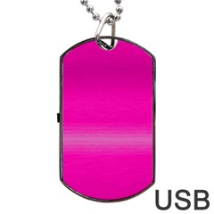 Ombre Dog Tag Usb Flash (one Side) by ValentinaDesign