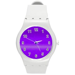 Ombre Round Plastic Sport Watch (m) by ValentinaDesign