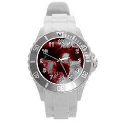 Ombre Round Plastic Sport Watch (l) by ValentinaDesign